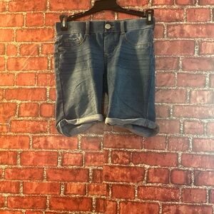 Tommy Bahama Girls' Denim Roll-Cuff Shorts - Medium Blue